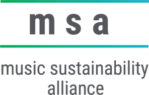 Music Sustainability Alliance logo links to website
